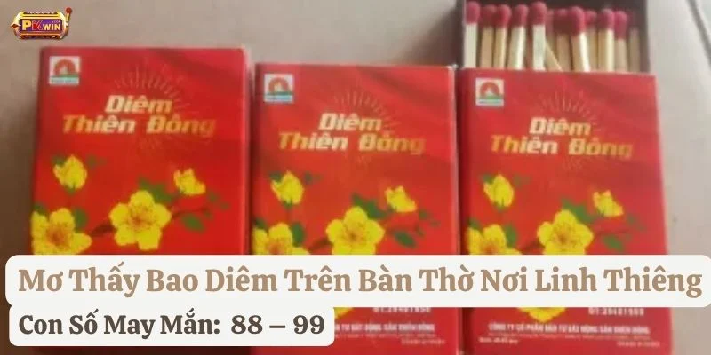 nằm mơ thấy bao diêm