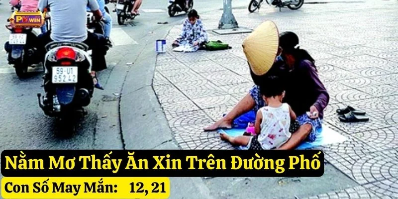 nằm mơ thấy ăn xin