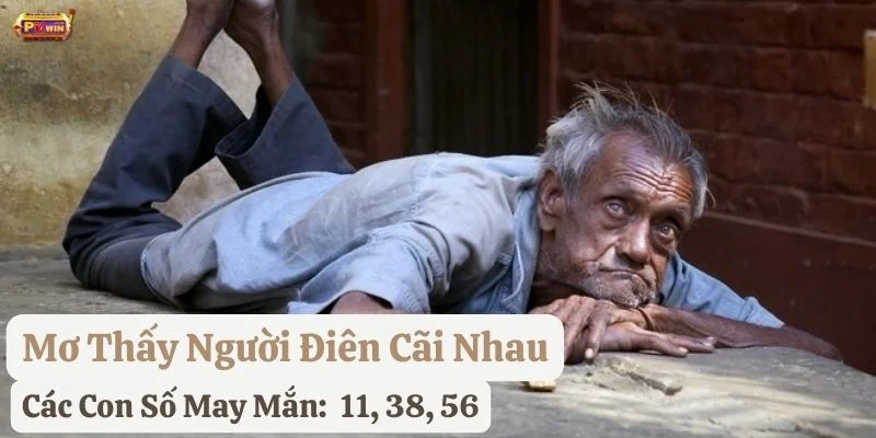 mơ thấy người điên