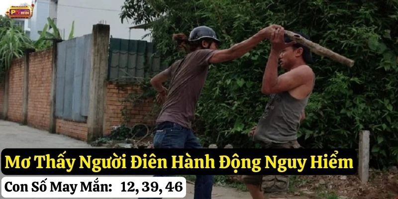 nằm mơ thấy người điên