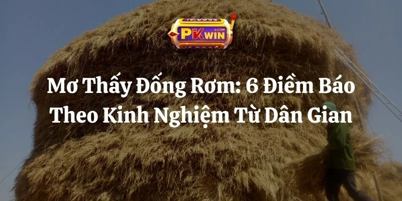 Mơ Thấy Đống Rơm: 6 Điềm Báo Theo Kinh Nghiệm Từ Dân Gian